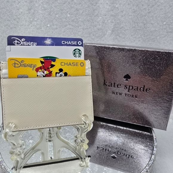Kate Spade New York Madison Small Cardholder with Rhinestones in Gift Box - Picture 12 of 14